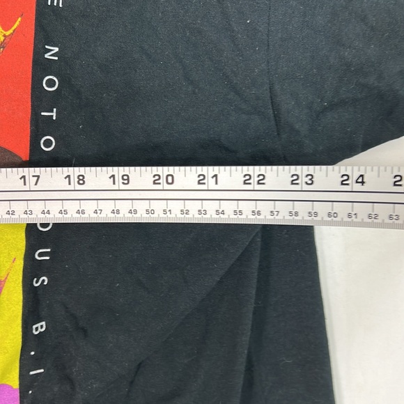 #1766 The Notorious B.I.G. Multi Colored `Biggie Small’ Black T-Shirt | Size: 2X - Picture 3 of 6